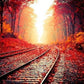 Autumn Rail Track Paint by Numbers