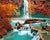 Autumn Trees & Waterfall Paint by Numbers