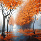 Autumn Trees Painting by Numbers