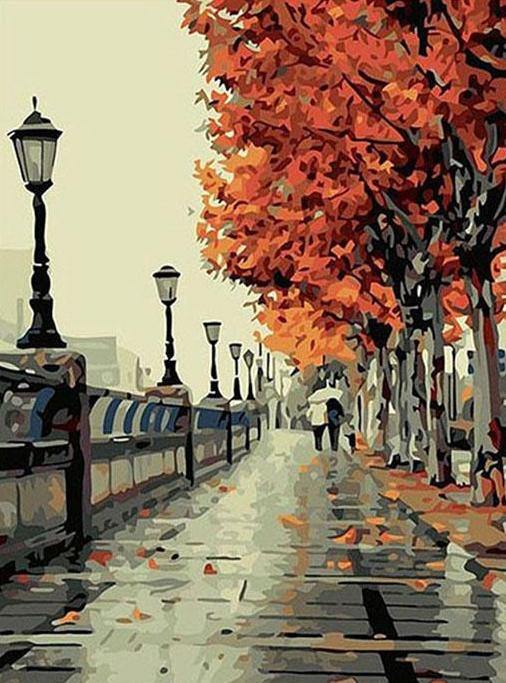 Paris Street Paint by Numbers