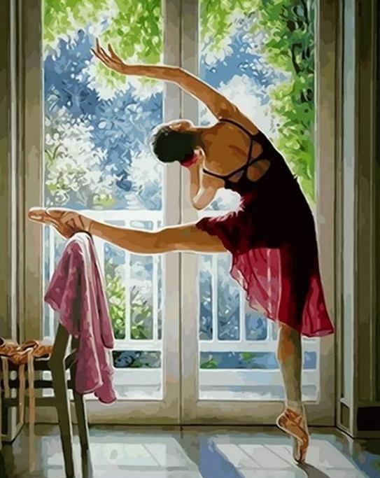 Ballet Girl Dancing Paint by Numbers