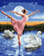 Ballet Dancer & Swans Paint by Numbers