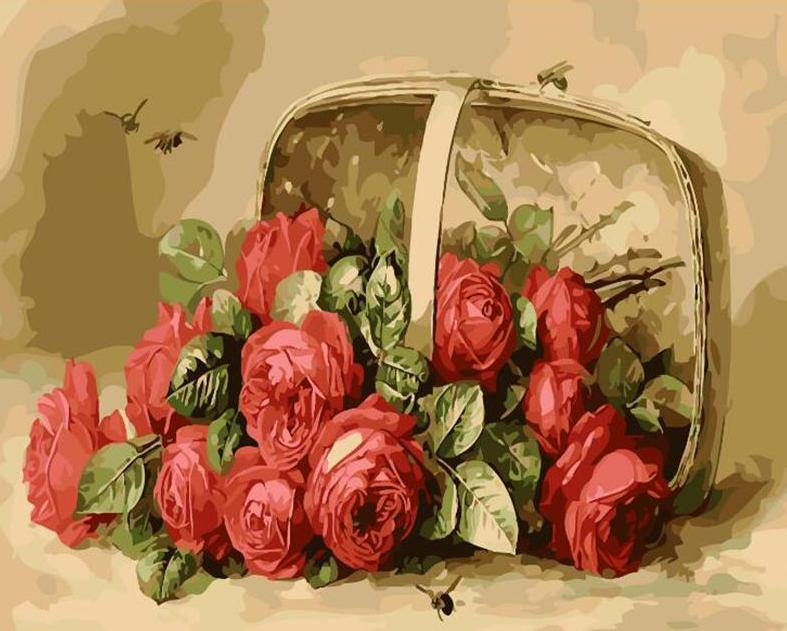  Red Roses Paint by Numbers