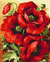 Red Flowers Paint by Numbers