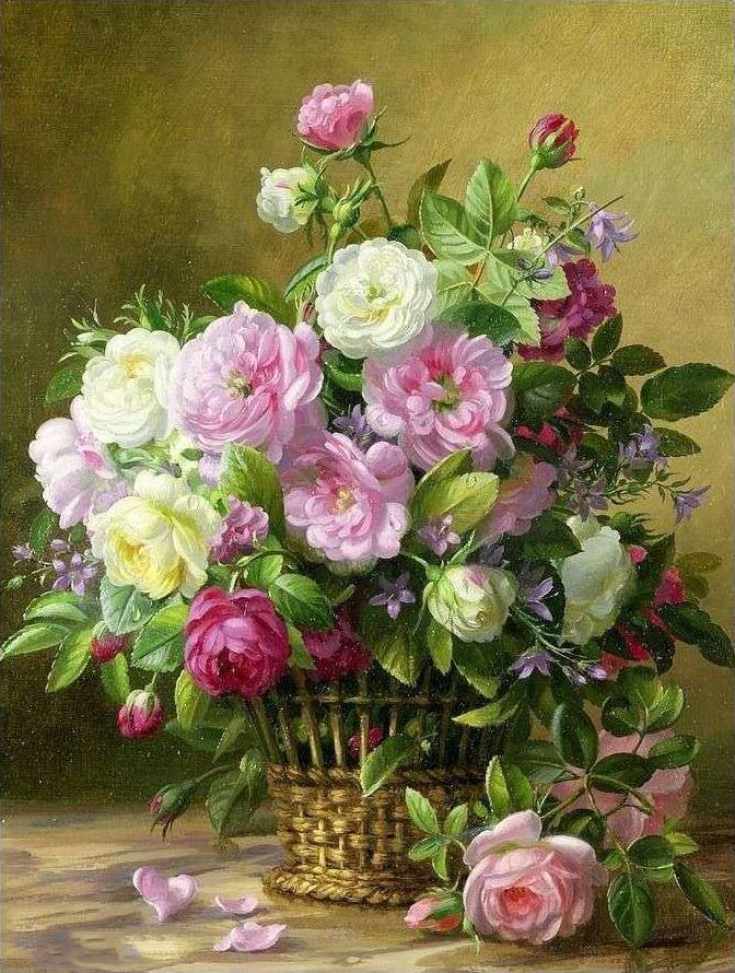 Beautiful Flowers Painting by Numbers