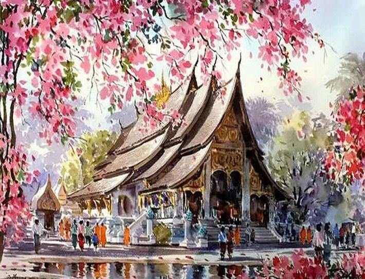 Beautiful Building Paint by Numbers