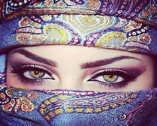Girl in Veil Paint by Numbers