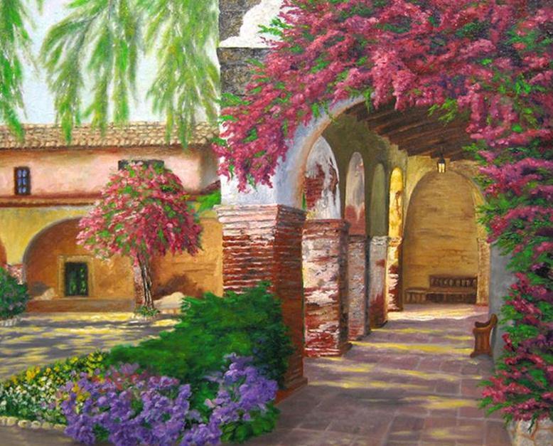 Floral Arch Paint by Numbers