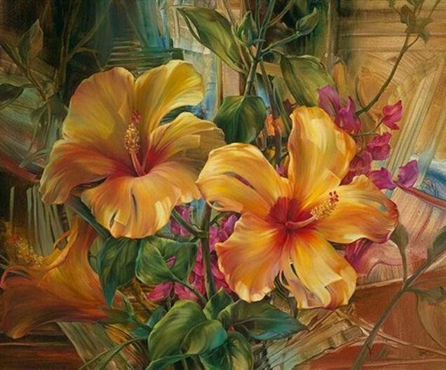 Beautiful Floral Art Paint by Numbers