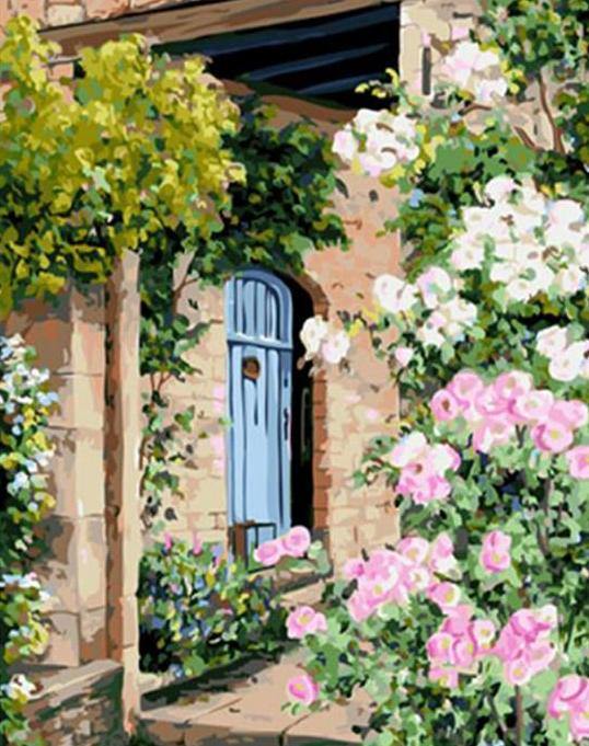 Floral Entrance Paint by Numbers
