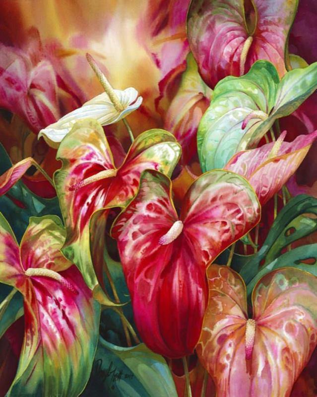 Beautiful Flowers Paint by Numbers