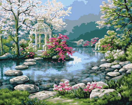 Beautiful Gazebo Paint by Numbers