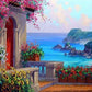 Sea Coast House Paint by Numbers