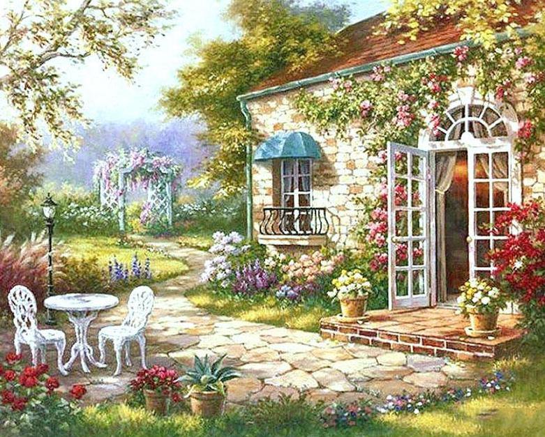 Garden Sitting Paint by Numbers