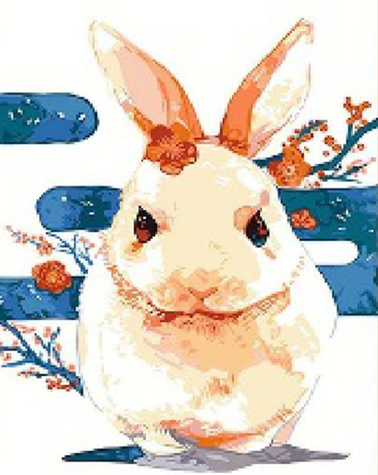 Paint By Numbers Rabbot Beautiful Rabbit - Paint by Numbers – Paint by Numbers Home