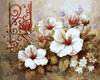 White Flowers Painting by Numbers