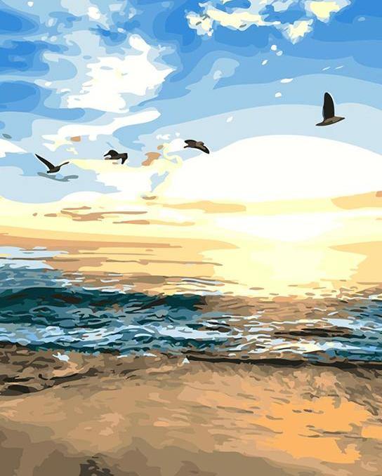 Birds & Beach Paint by Numbers