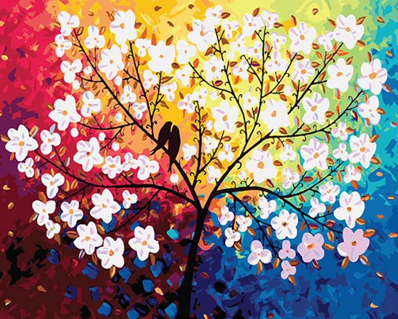 Birds on Tree Paint by Numbers