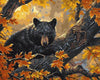 Bear on Tree Paint by Numbers