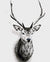 Black & White Stag Paint by Numbers