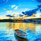 Boat & Sky Paint by Numbers