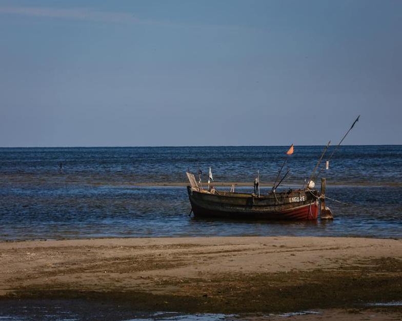 Boat on the Seacoast Paint by Numbers