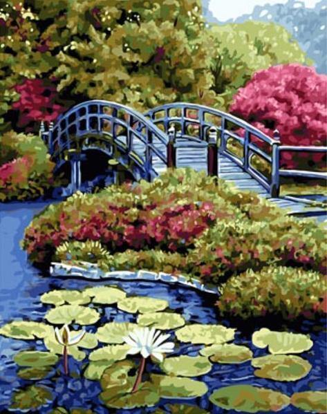Bridge in Park Paint by Numbers