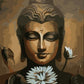 Buddha & White Flower Paint by numbers