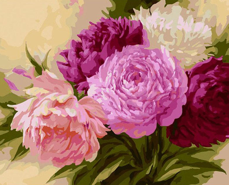 Bunch of Peonies Paint by Numbers