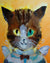 Cat with a Bow Tie Paint by Numbers