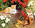 Cats Pair & Flowers Paint by Numbers