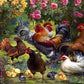 Chickens Painting by Numbers
