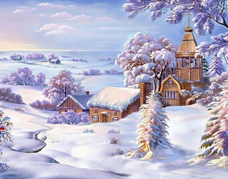 Christmas & Snow Paint by Numbers