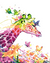 colorful giraffe Paint by numbers