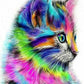 Colorful Cat Paint by Numbers