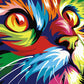 Colorful Cat Face Painting Kit