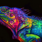 Colorful Chameleon Paint by Numbers