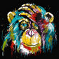 Chimpanzee Painting by Numbers