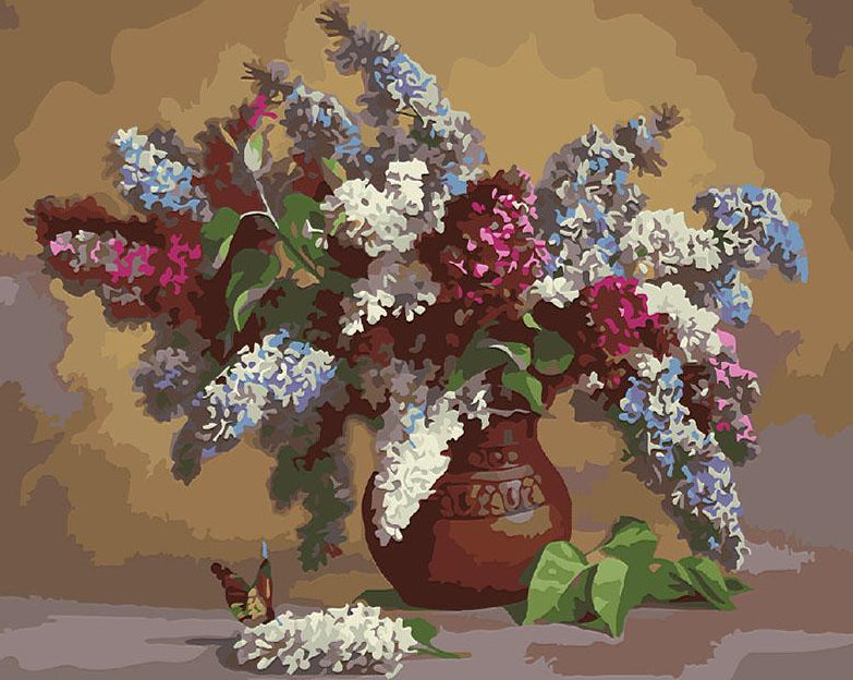 Flowers & Butterfly Paint by Numbers