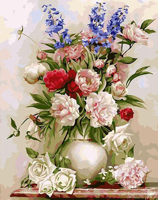 Colorful Flowers Paint by Numbers