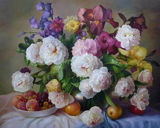 Fruits & Flowers Paint by Numbers