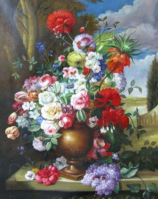 Colorful Flowers Paint by Numbers