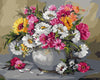 Colorful Flowers Vase Paint by Numbers