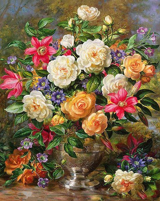 Gorgeous Flowers Paint by Numbers