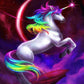Colorful Unicorn Painting by Numbers