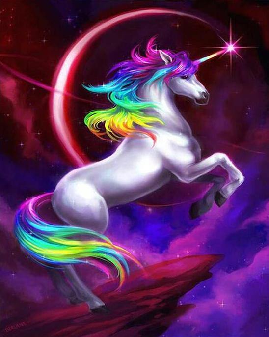 Colorful Unicorn Painting by Numbers