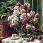 Roses in a Silver Vase Paint by Numbers