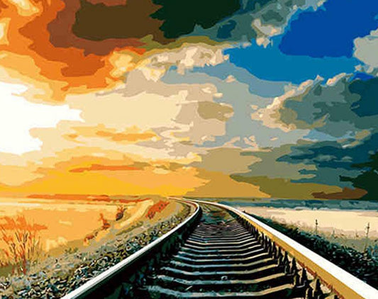 Rail Track Paint by Numbers