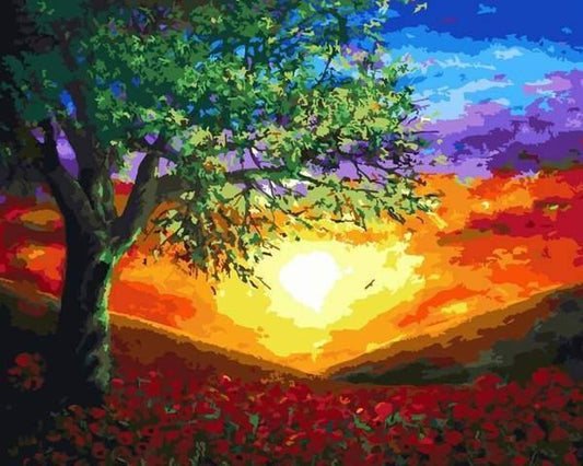 Colorful Sky Paint by Numbers