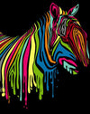 Abstract Zebra Paint by Numbers